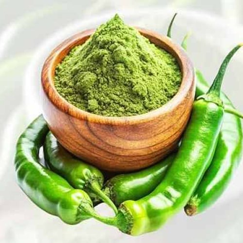 Dehydrated Green Chilli Powder