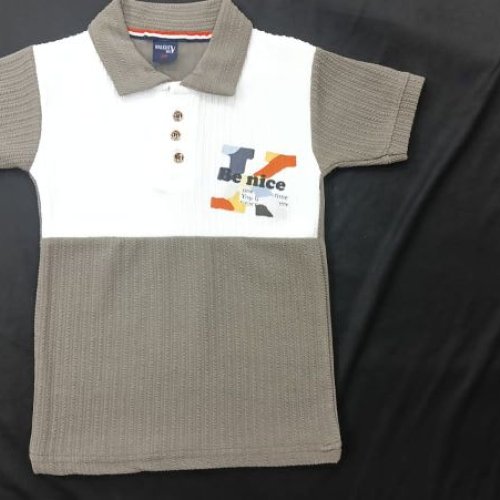 Boys Color Block Polo T-shirt
