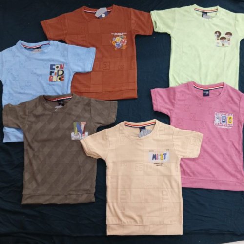 Boys Printed Multicolor Half Sleeve T-shirts