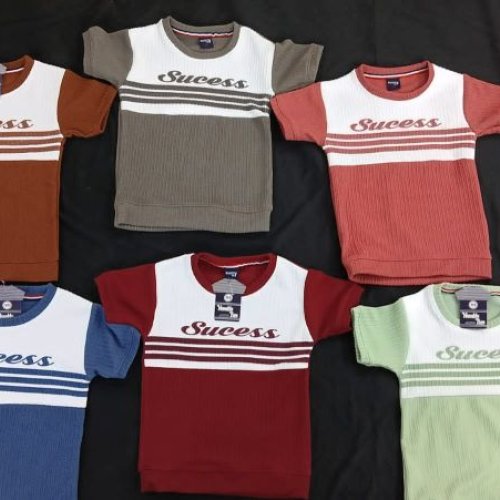 Boys Short Sleeve Color Block T-shirts