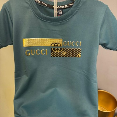 Boys Teal Graphic Print T-shirt