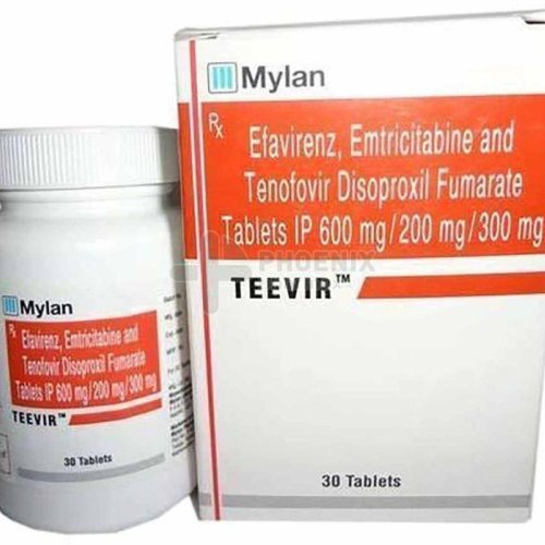 Teevir Emtricitabine Tenofovir Disoproxil Fumarate Efavirenz Tablet