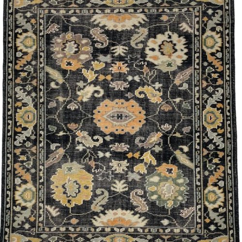 Traditional Oriental Floral Plush Area Rug