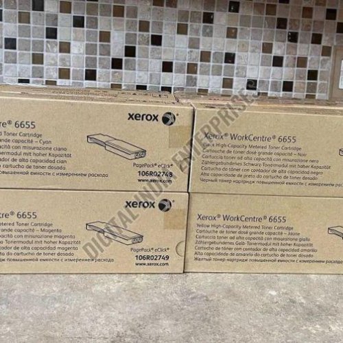 Genuine Xerox Workcentre 6655/6655i CMYK High Capacity Toner Cartridge Set
