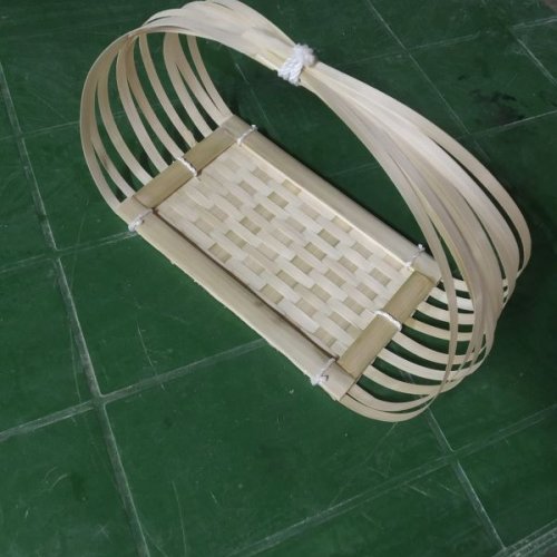 Bamboo Arch Handled Utility Basket