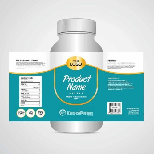 Custom Printed Medicine Bottle Label