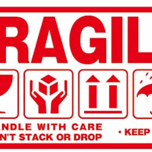 Fragile Handle With Care Label