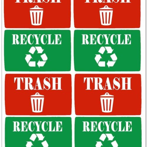 Recyclable Household Product Label Sticker