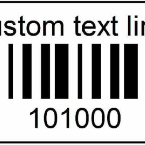 Sequential Number Barcode Sticker