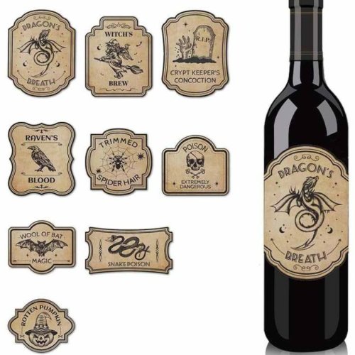 Waterproof Adhesive Wine Bottle Label