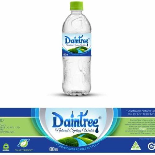 Waterproof Mineral Water Plastic Bottle Label