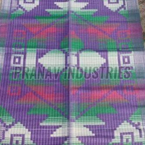 Puple Printed Plastic Floor Mat