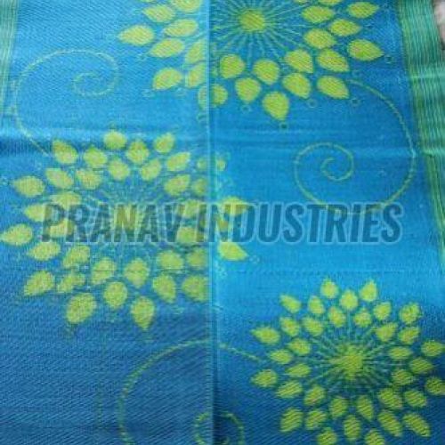 Purple Printed Reversible Floor Mat