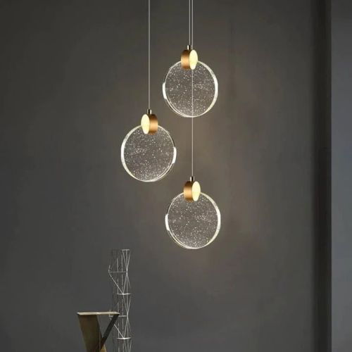Golden Crystal Hanging Light