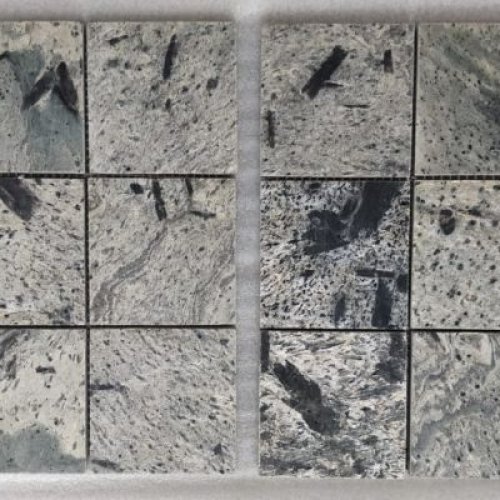 100x100x10mm Zera Green Polished Mosaic Tile