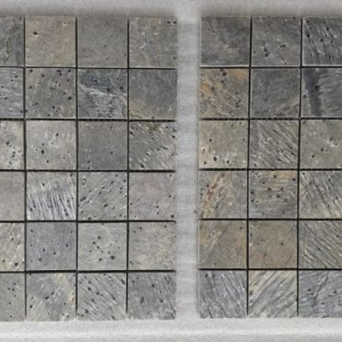 50x50x10mm Deoli Green Polished Mosaic Tile