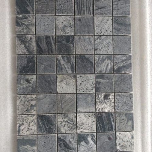 50x50x10mm Silver Grey Polished Mosaic Tile