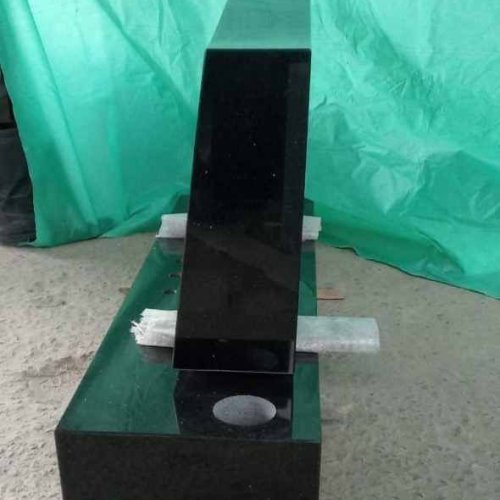 Absolute Black Slant Granite Monument