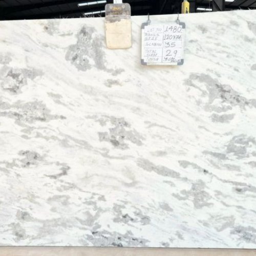 Satwario White Marble Slab