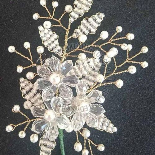 Bridal Crystal Flower Style Brooch
