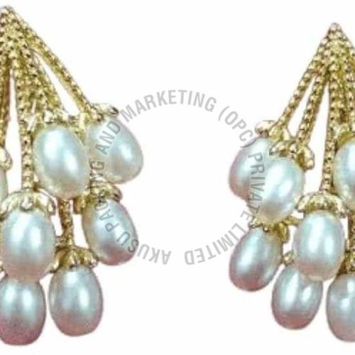 Gold Plated Pearl Drop Earring