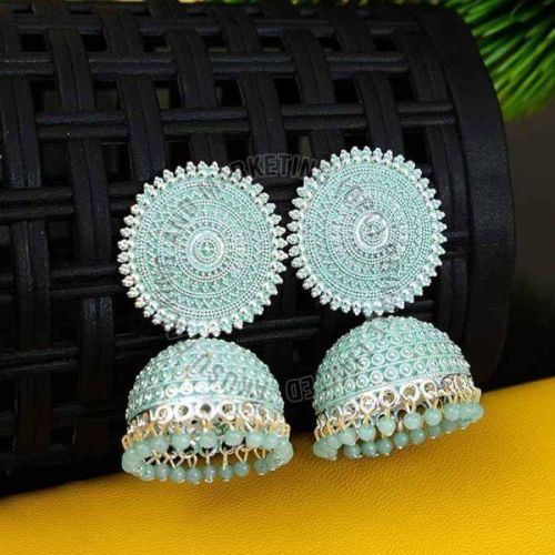 Kundan Stone Bridal Jhumka Earring