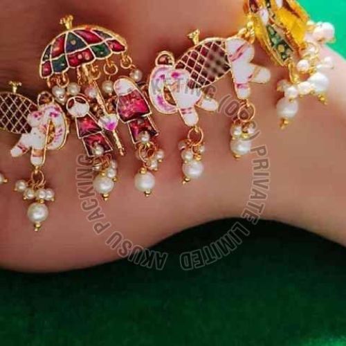 Meenakari Handcrafted Bridal Payal Set
