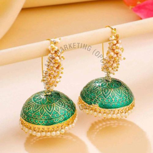 Meenakari Handcrafted Jhumka Earring