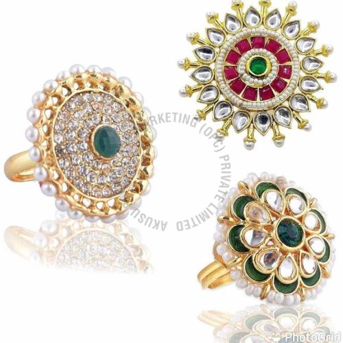 Meenakari Handcrafted Wedding Ring Set