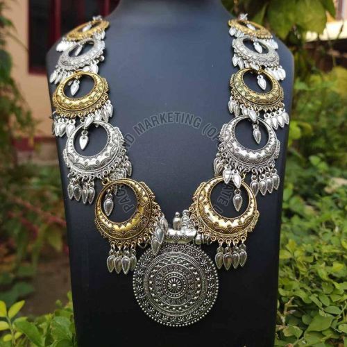 Oxidized German Silver Necklace Set