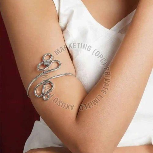 Oxidized Silver Plated Armlet