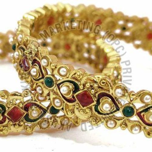 Polki Stone Studded Bridal Bangle