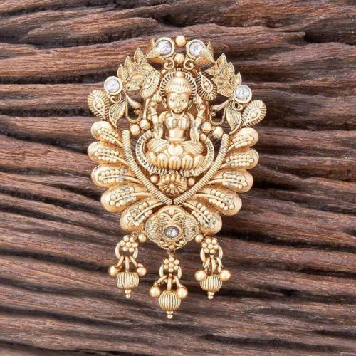 South Indian Temple Design Alloy Brooch