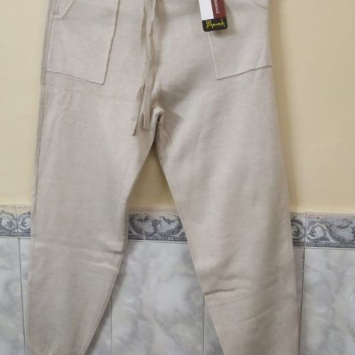 Beige Ladies Woolen Palazzo