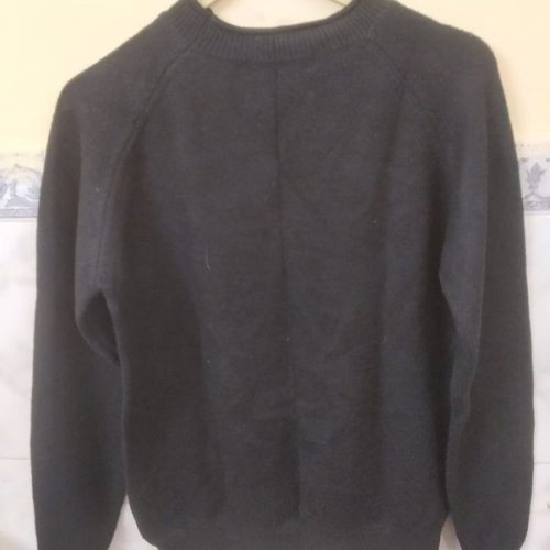 Black Ladies Woolen Top