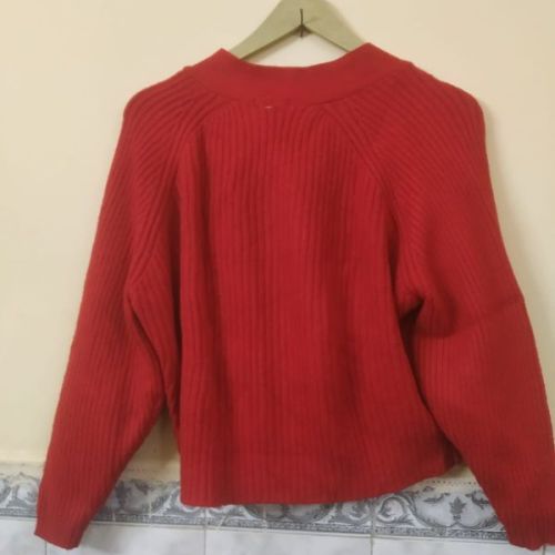 Red Ladies Woolen Top