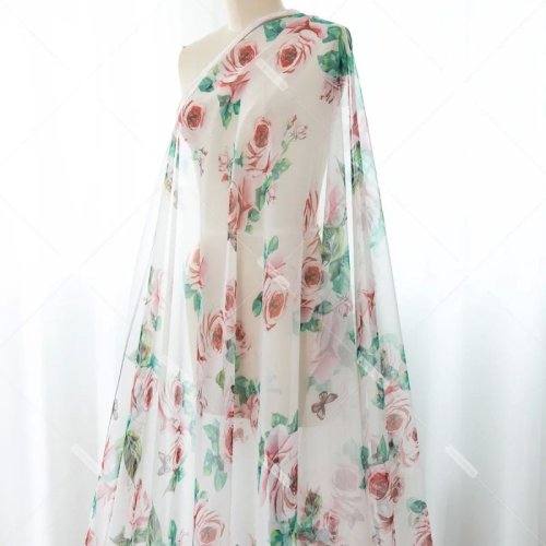 Printed Chiffon Fabric