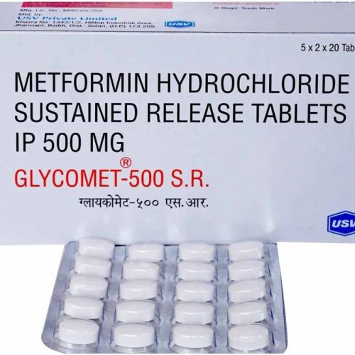 Glycomet 500 SR Metformin Hydrochloride Sustained Release Tablet