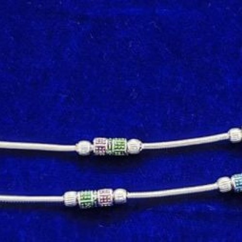Designer Oxidized Silver Payal Anklet