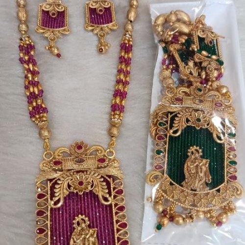 Rajwadi Choker Necklace Set