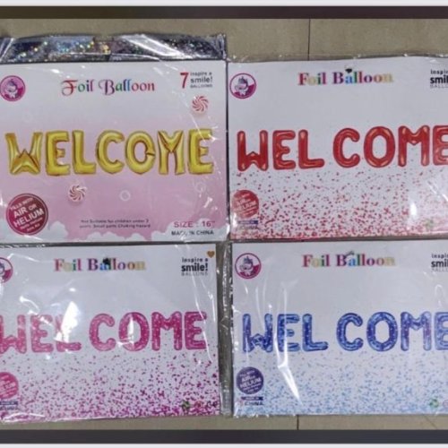Multicolor Welcome Foil Balloon