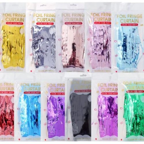 Party Fringe Foil Curtain