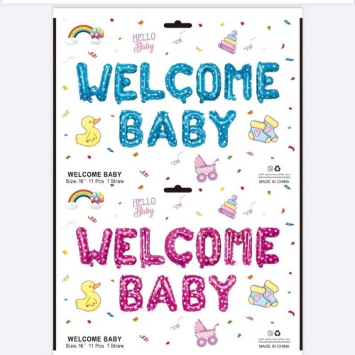 Welcome Baby Foil Balloon