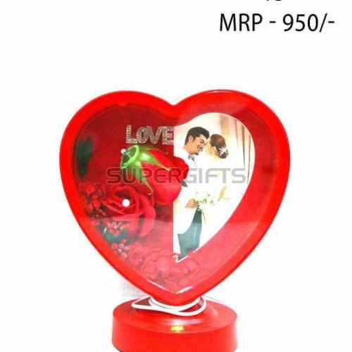 15 Inch Heart Shape LED Light Photo Frame