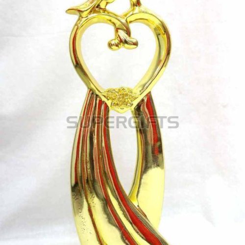3 Inch Heart Shape Metal Trophy