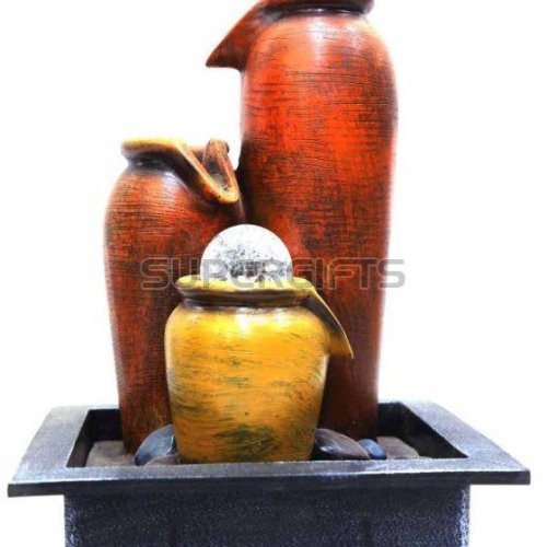 3 Step Multicolor Polyresin Water Fountain