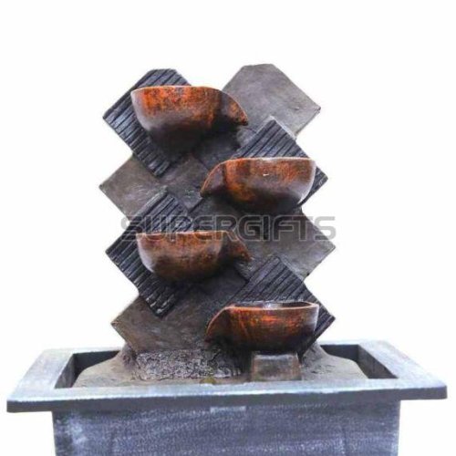4 Step Polyresin Water Fountain