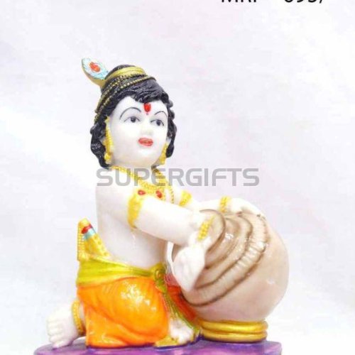 8 Inch Resin Krishna God Statue