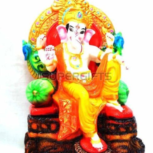 Multicolor Resin Ganesha Statue