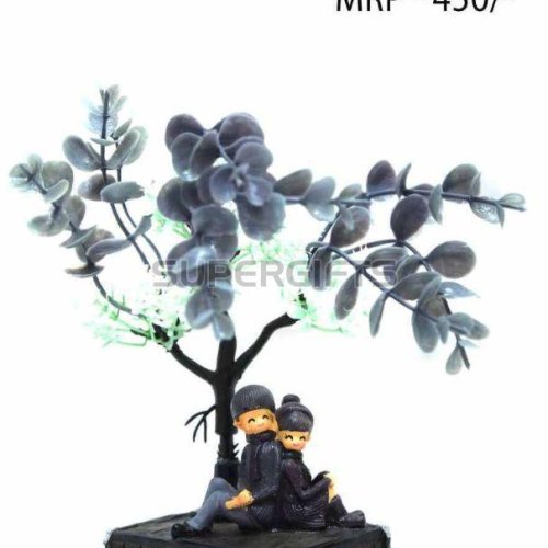 Polyresin Multicolor Tree Couple Statue